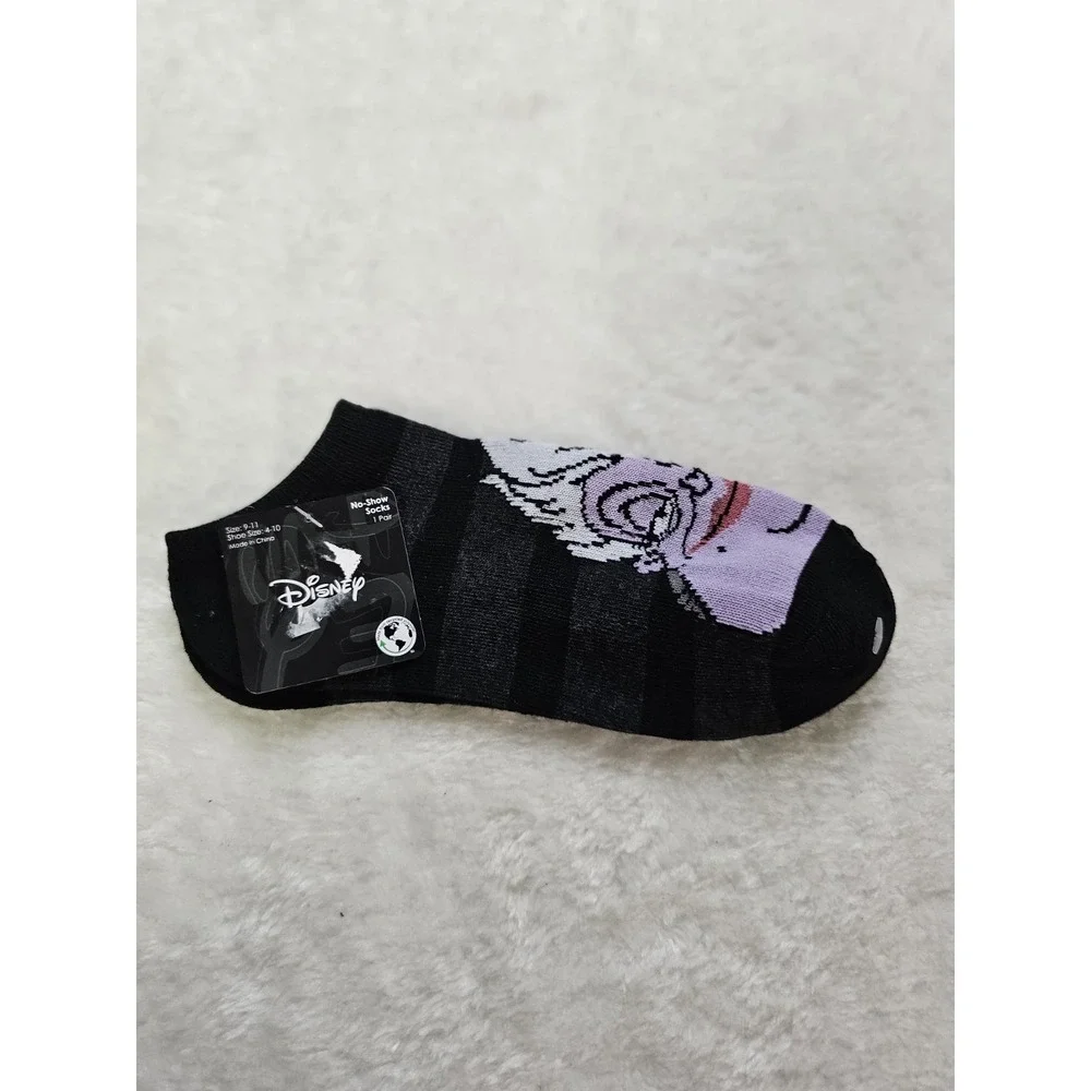 Disney‎ The Little Mermaid Ursula No-Show Socks Women Shoe Size 4-10, 1 Pair